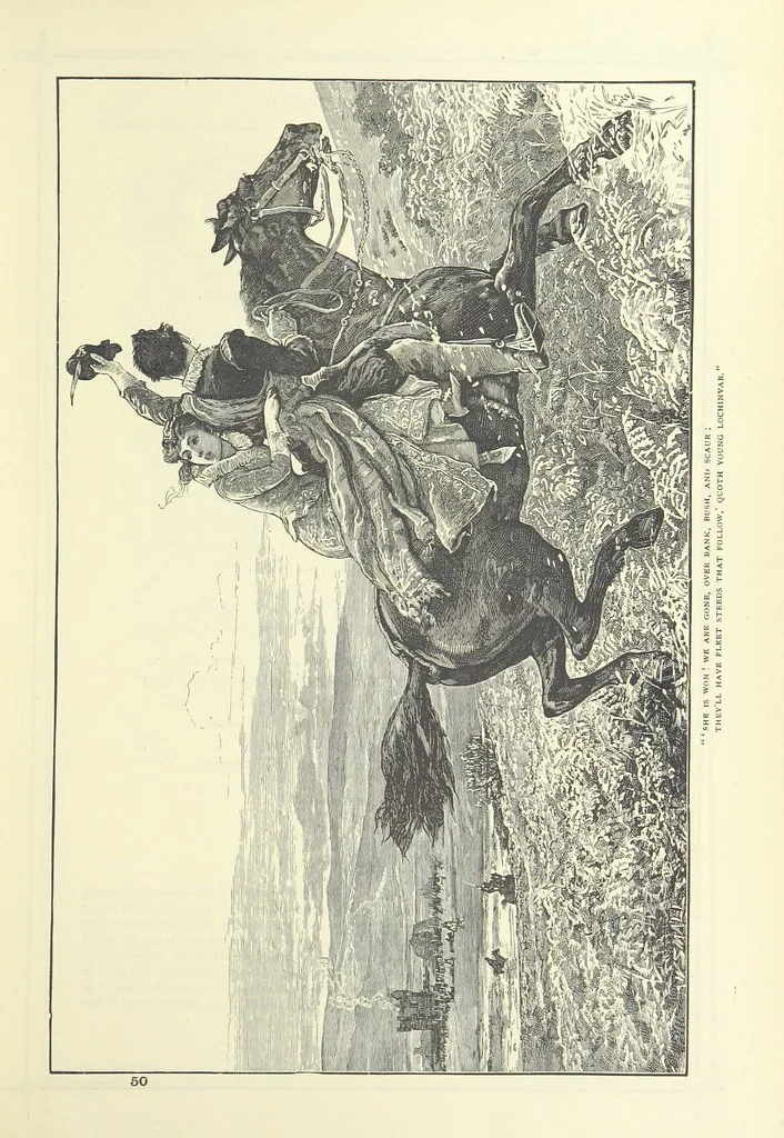 An illustration from Illustrated British Ballads, old and new. Selected and edited by G. B. Smith, 1886, leaf 31