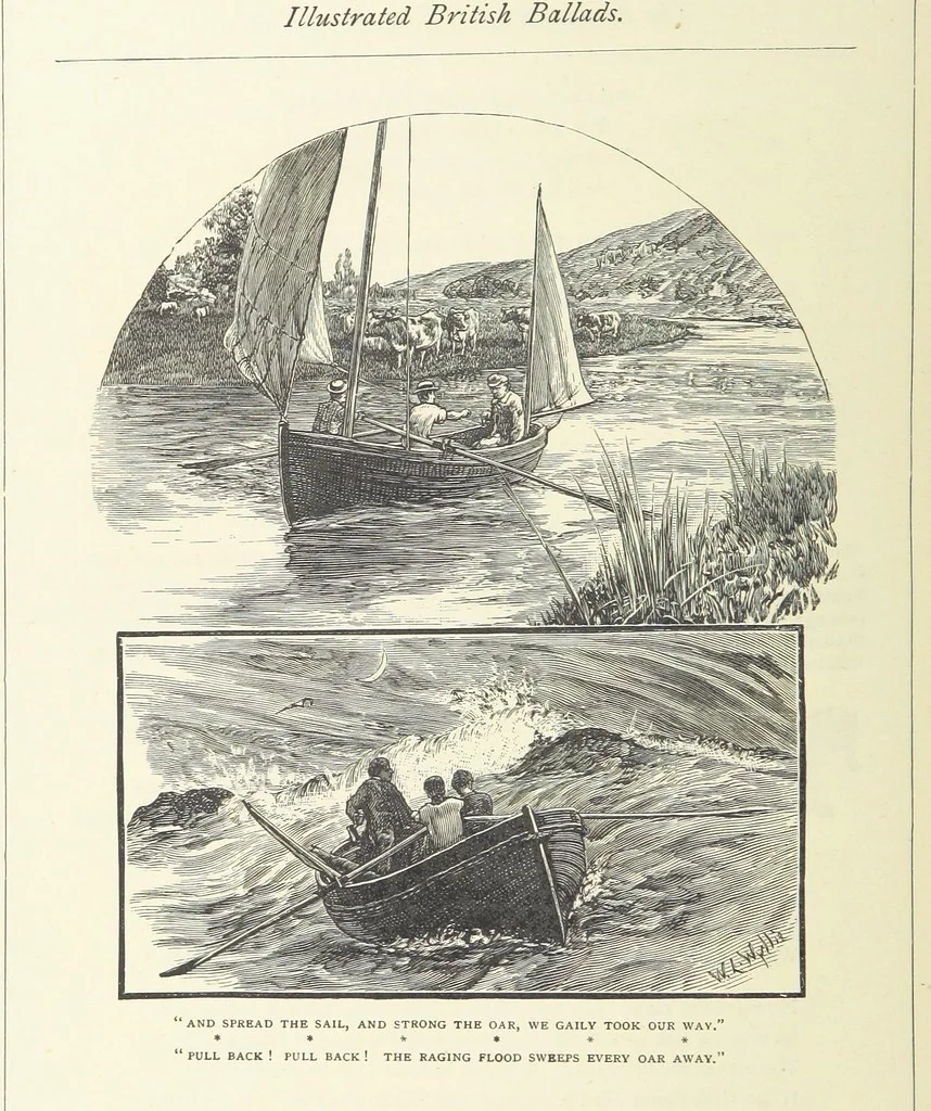 An illustration from Illustrated British Ballads, old and new. Selected and edited by G. B. Smith, 1886, leaf 316