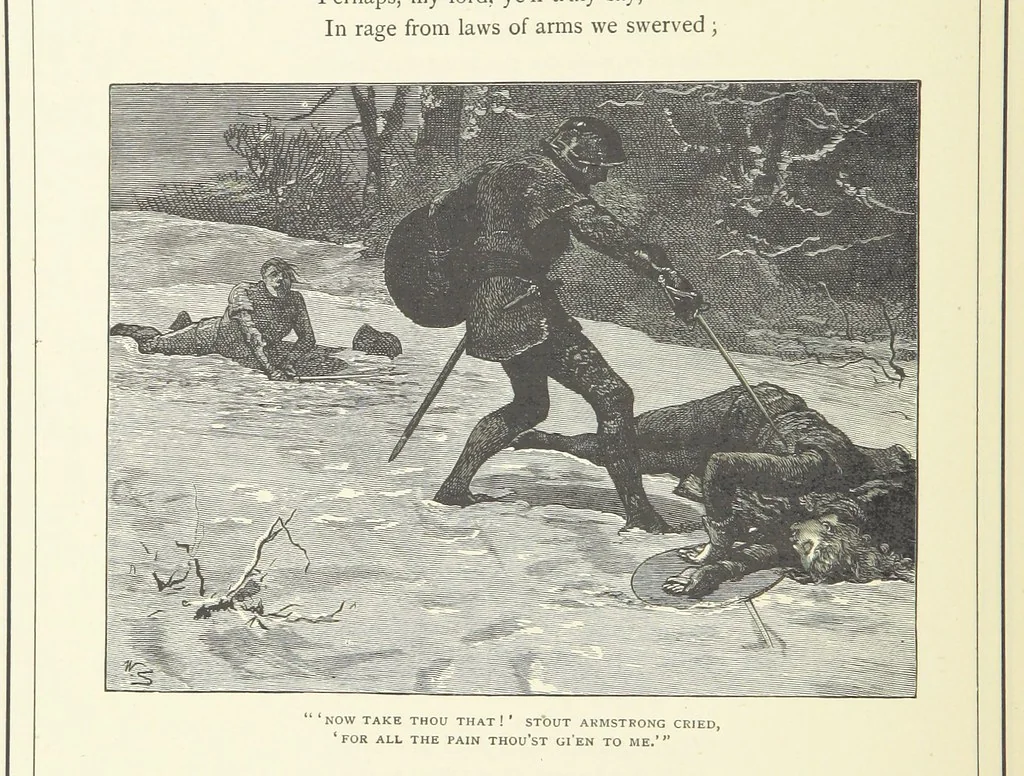 An illustration from Illustrated British Ballads, old and new. Selected and edited by G. B. Smith, 1886, leaf 326
