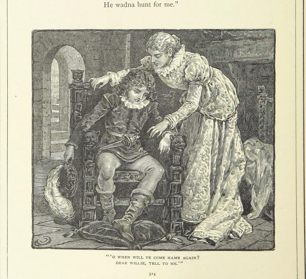 An illustration from Illustrated British Ballads, old and new. Selected and edited by G. B. Smith, 1886, leaf 336