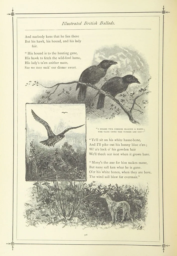 An illustration from Illustrated British Ballads, old and new. Selected and edited by G. B. Smith, 1886, leaf 338