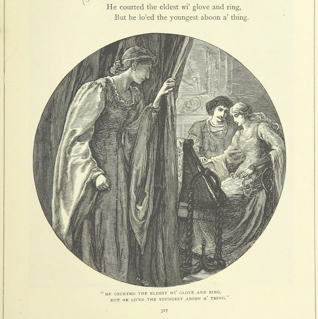 An illustration from Illustrated British Ballads, old and new. Selected and edited by G. B. Smith, 1886, leaf 339