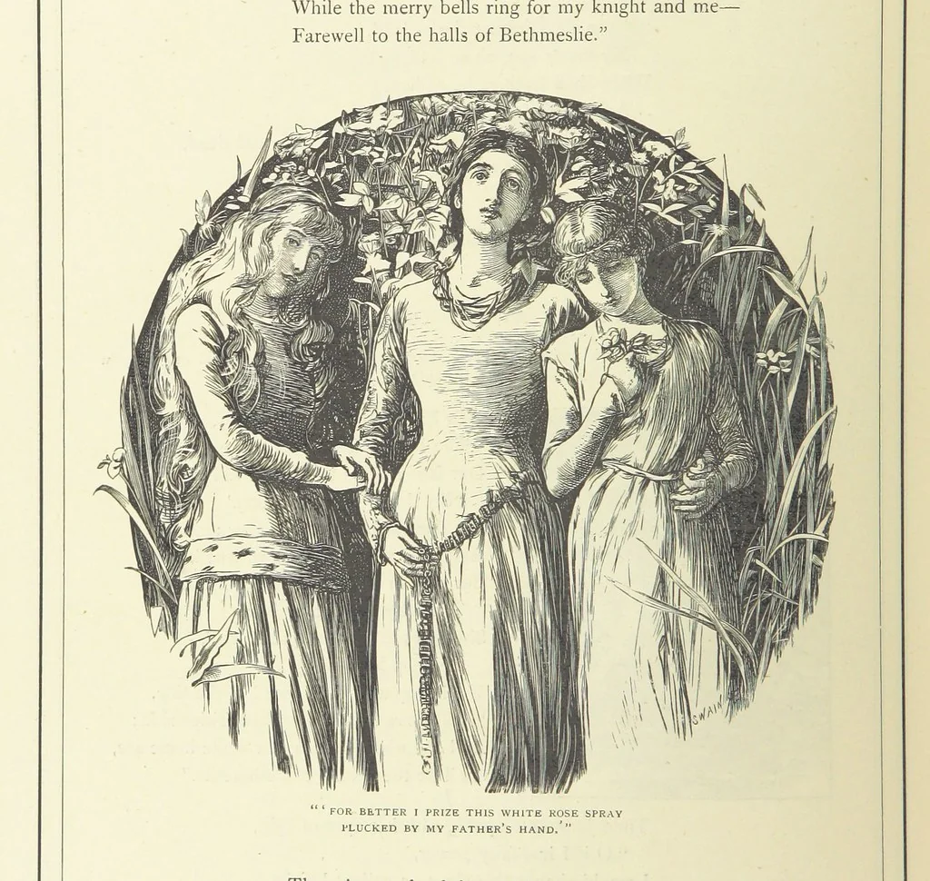 An illustration from Illustrated British Ballads, old and new. Selected and edited by G. B. Smith, 1886, leaf 366