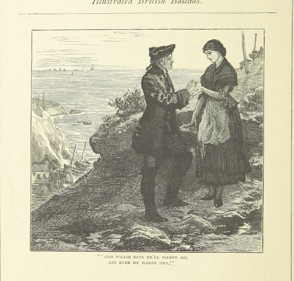 An illustration from Illustrated British Ballads, old and new. Selected and edited by G. B. Smith, 1886, leaf 380