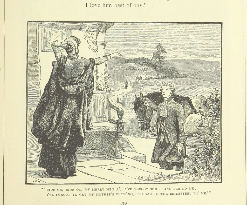 An illustration from Illustrated British Ballads, old and new. Selected and edited by G. B. Smith, 1886, leaf 381