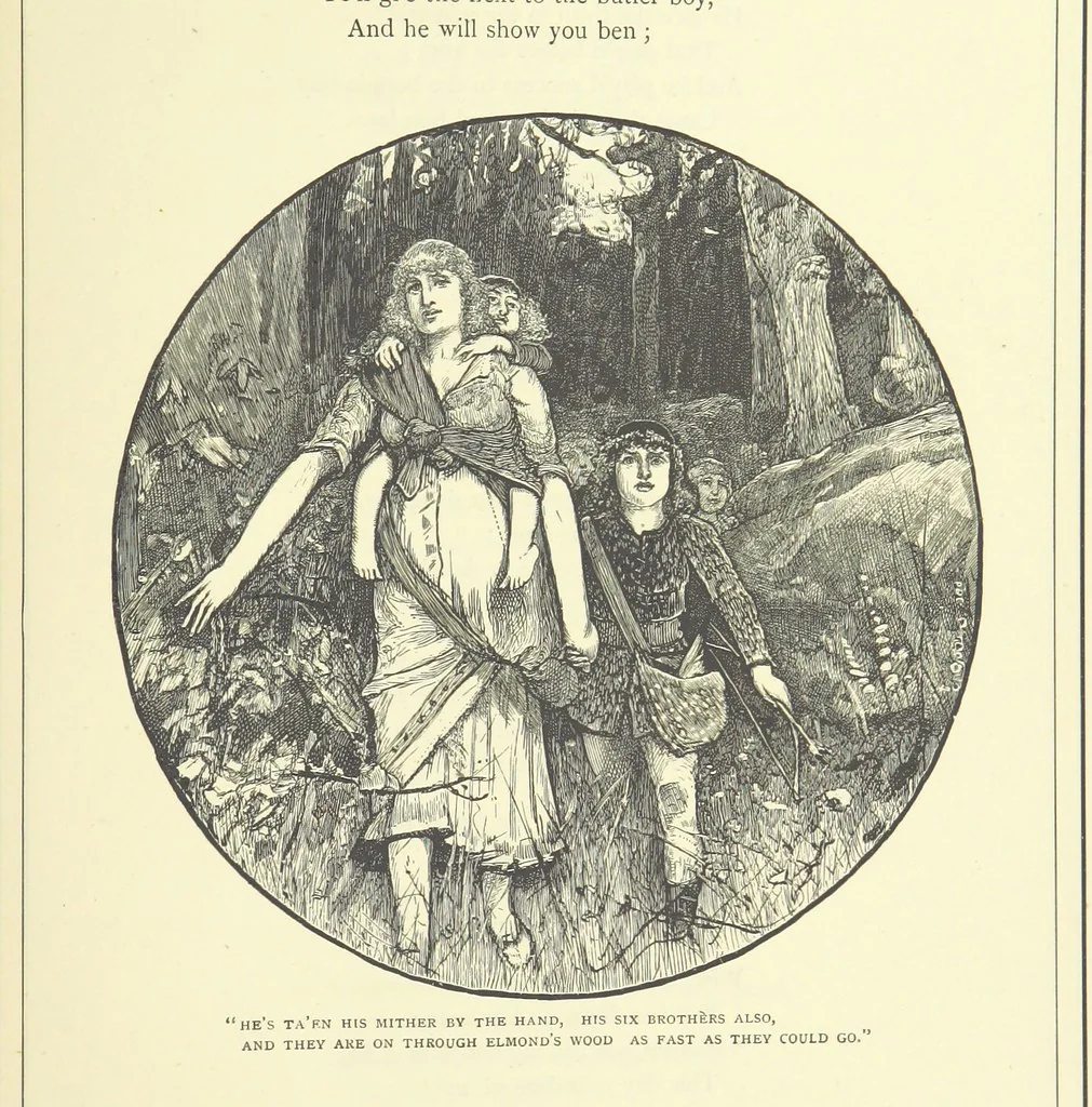 An illustration from Illustrated British Ballads, old and new. Selected and edited by G. B. Smith, 1886, leaf 387