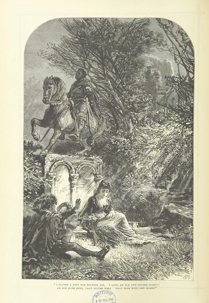 An illustration from Illustrated British Ballads, old and new. Selected and edited by G. B. Smith, 1886, leaf 54