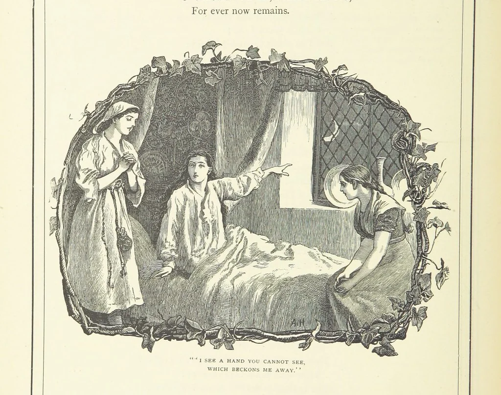 An illustration from Illustrated British Ballads, old and new. Selected and edited by G. B. Smith, 1886, leaf 66