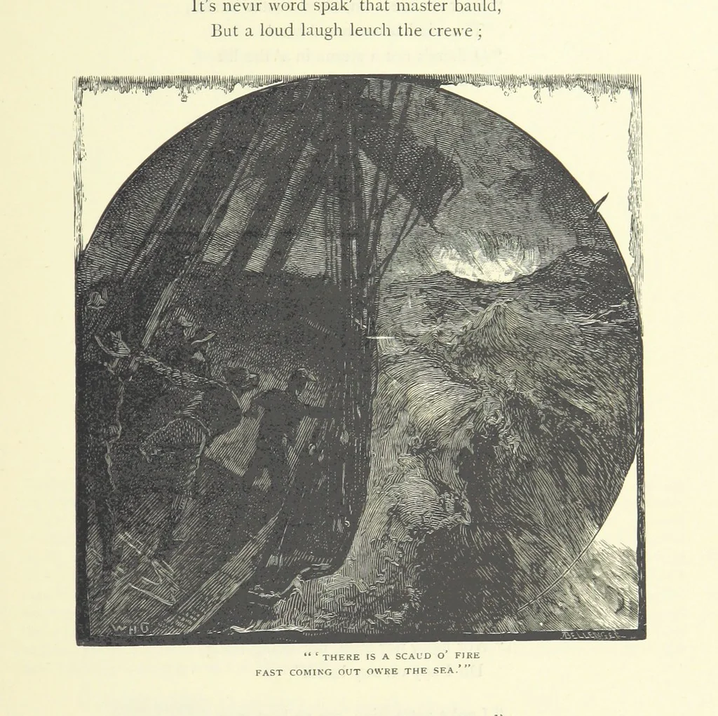 An illustration from Illustrated British Ballads, old and new. Selected and edited by G. B. Smith, 1886, leaf 79