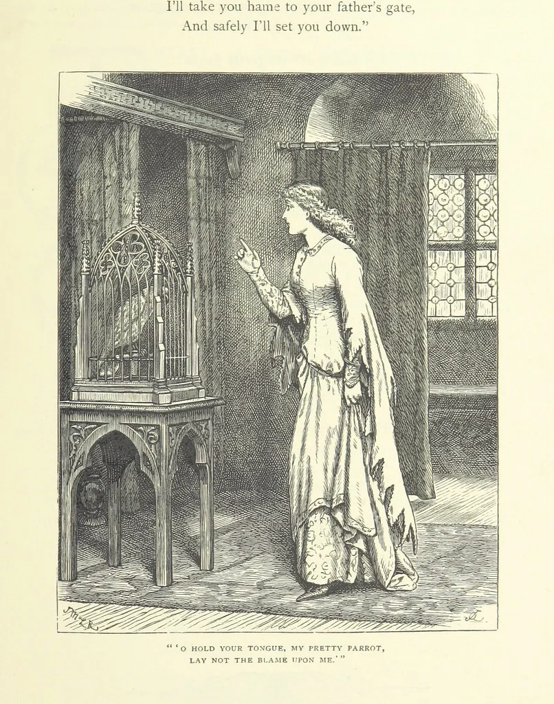An illustration from Illustrated British Ballads, old and new. Selected and edited by G. B. Smith, 1886, leaf 83