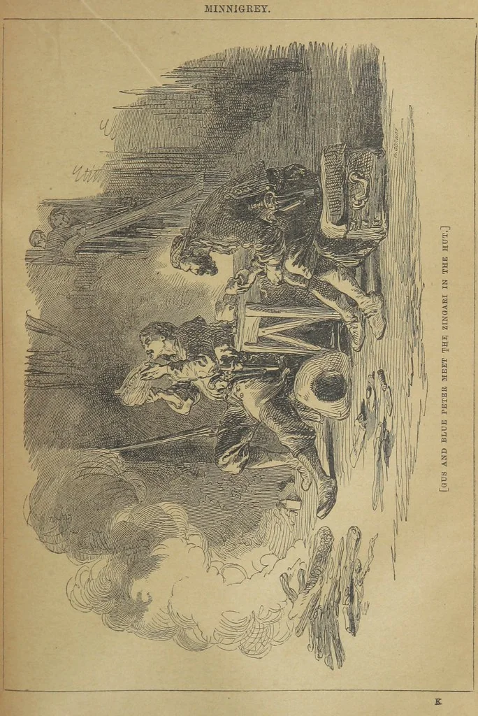 An illustration from Minnigrey. A romance ... Illustrated by Sir John Gilbert, 1897, leaf 153