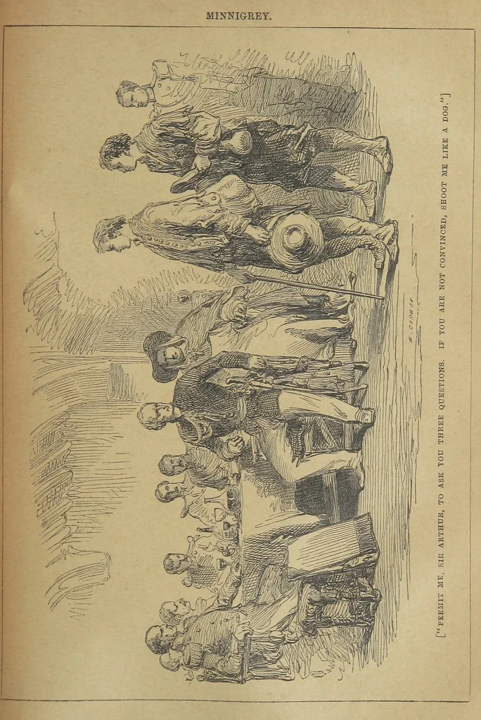 An illustration from Minnigrey. A romance ... Illustrated by Sir John Gilbert, 1897, leaf 161