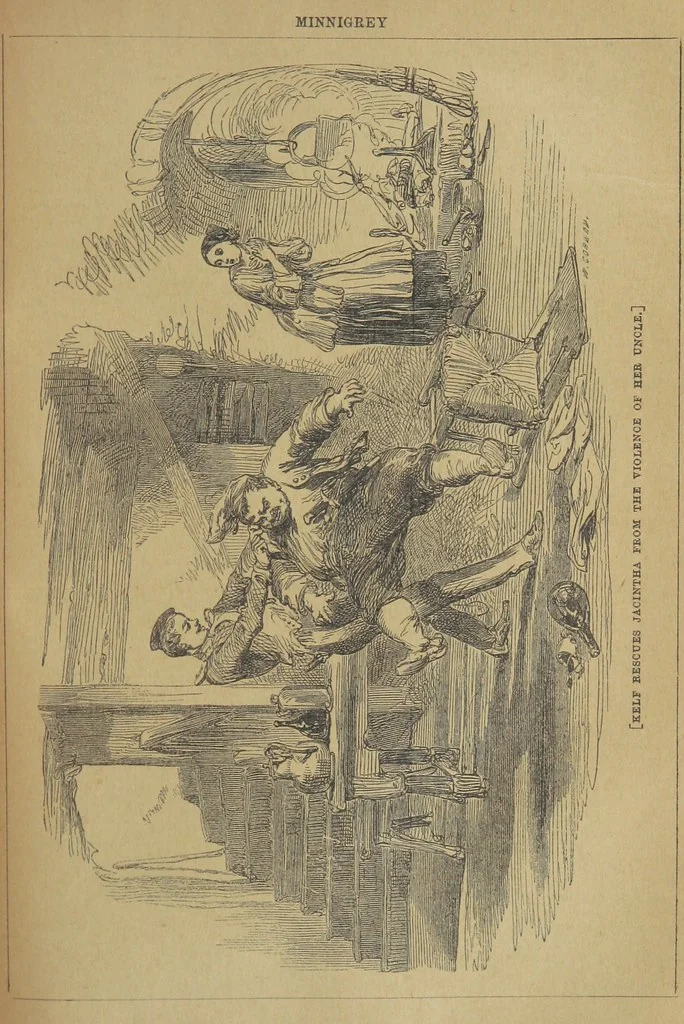An illustration from Minnigrey. A romance ... Illustrated by Sir John Gilbert, 1897, leaf 177