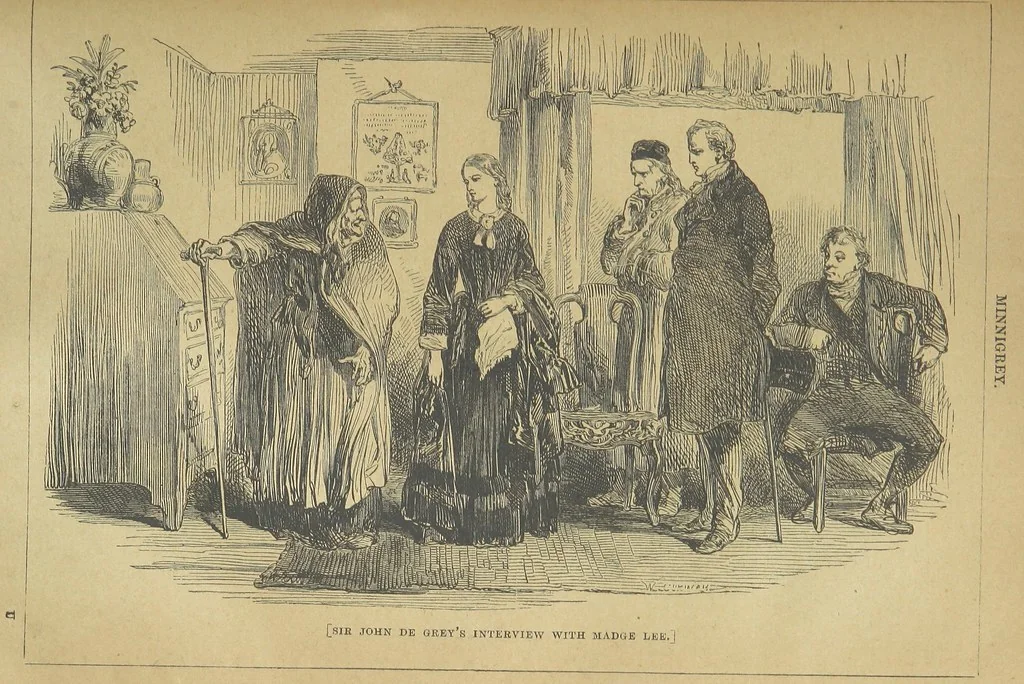 An illustration from Minnigrey. A romance ... Illustrated by Sir John Gilbert, 1897, leaf 311