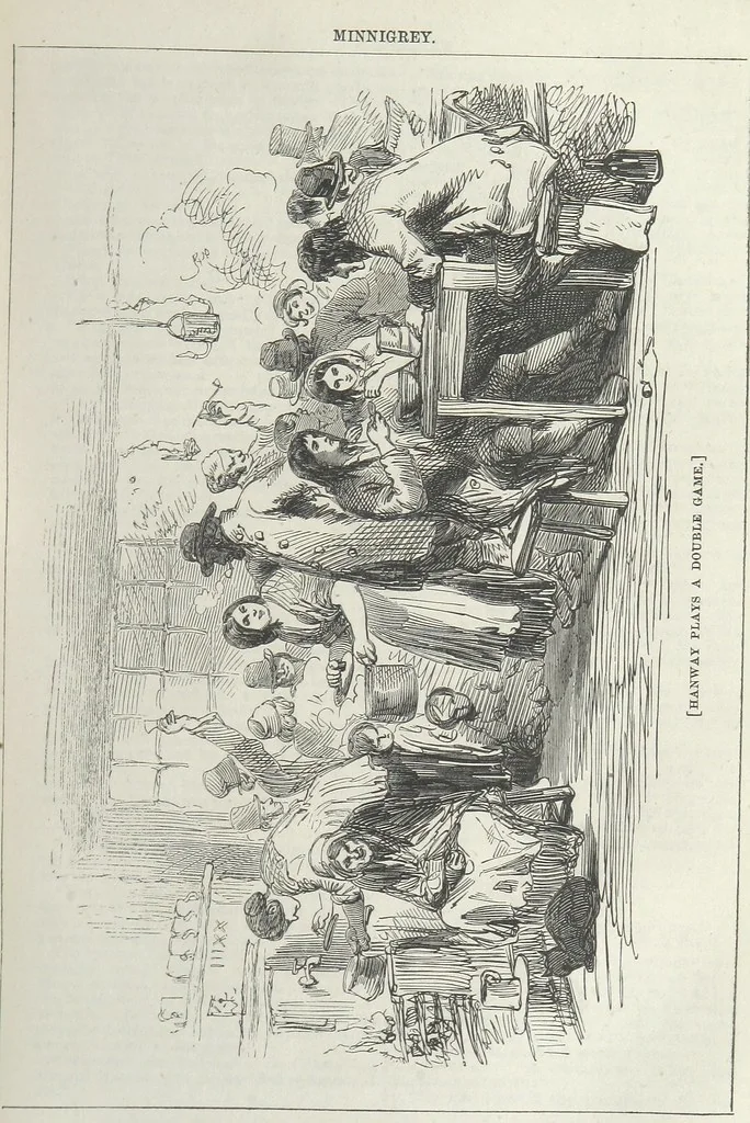 An illustration from Minnigrey. A romance ... Illustrated by Sir John Gilbert, 1897, leaf 59