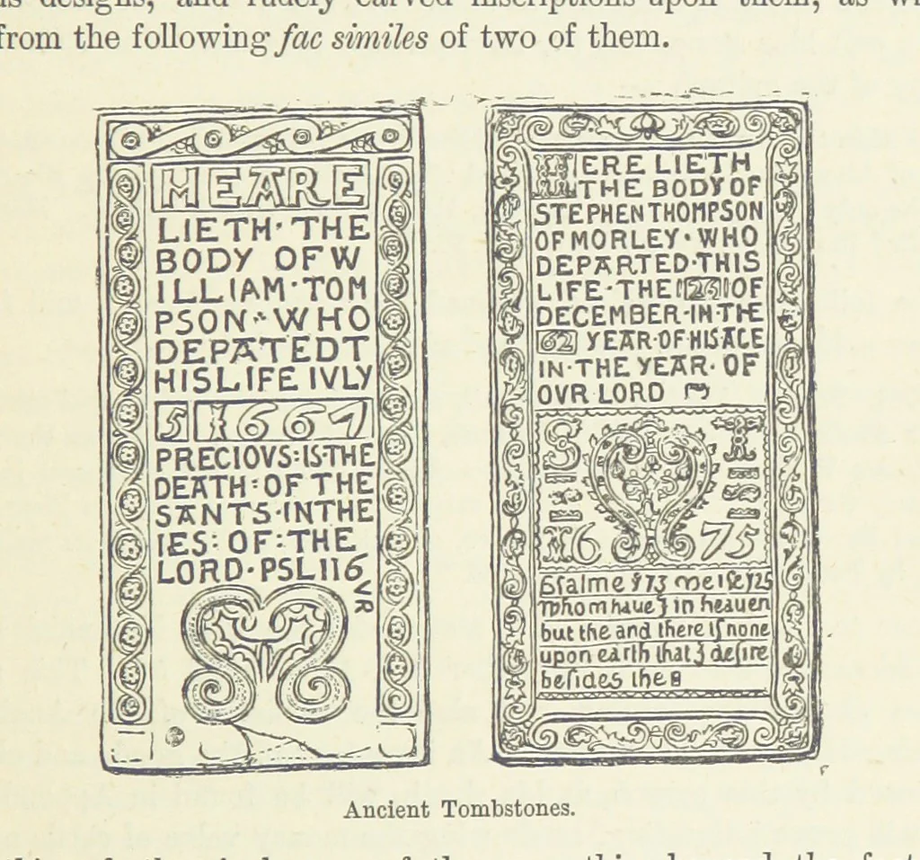 An illustration from The History and Antiquities of Morley, in the West Riding of ... York. With ... illustrations, 1876, leaf 207