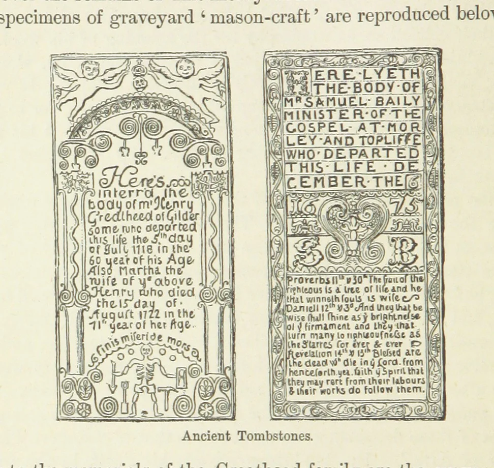 An illustration from The History and Antiquities of Morley, in the West Riding of ... York. With ... illustrations, 1876, leaf 210