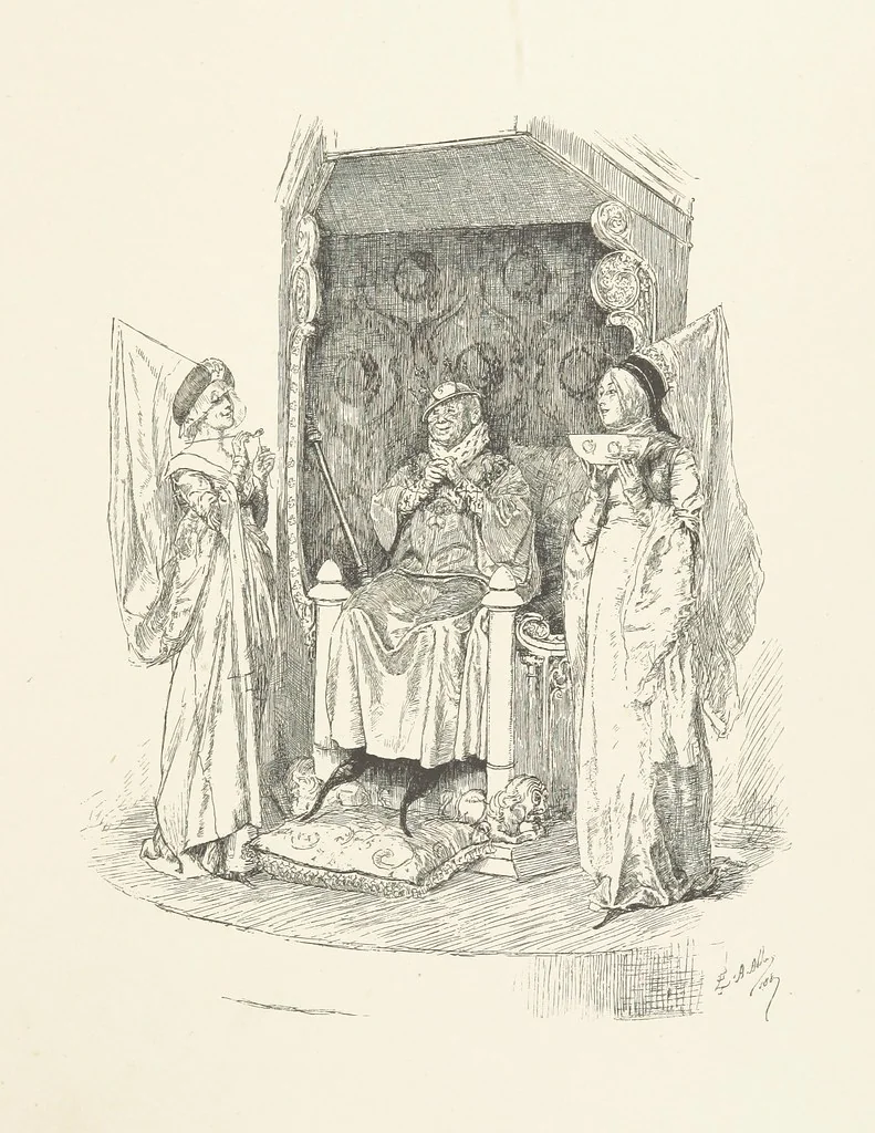 An illustration from Old Songs. With drawings by E. A. Abbey and Alfred Parsons, 1889, leaf 113