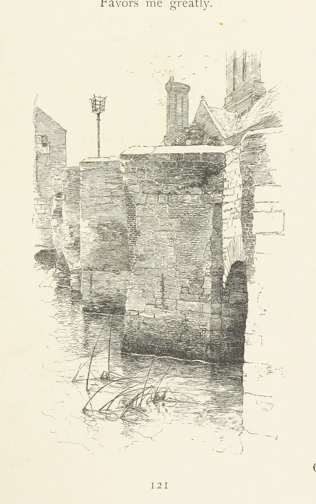 An illustration from Old Songs. With drawings by E. A. Abbey and Alfred Parsons, 1889, leaf 135