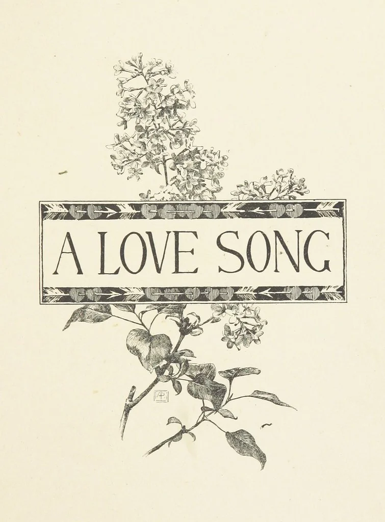 An illustration from Old Songs. With drawings by E. A. Abbey and Alfred Parsons, 1889, leaf 15