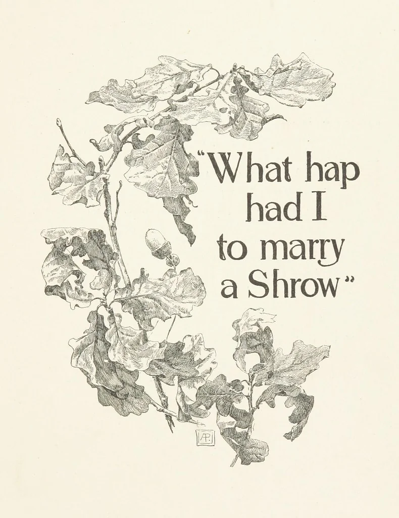 An illustration from Old Songs. With drawings by E. A. Abbey and Alfred Parsons, 1889, leaf 47