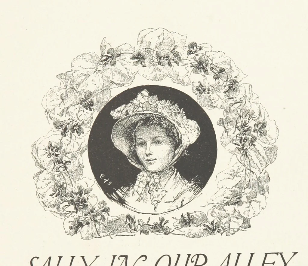 An illustration from Old Songs. With drawings by E. A. Abbey and Alfred Parsons, 1889, leaf 87