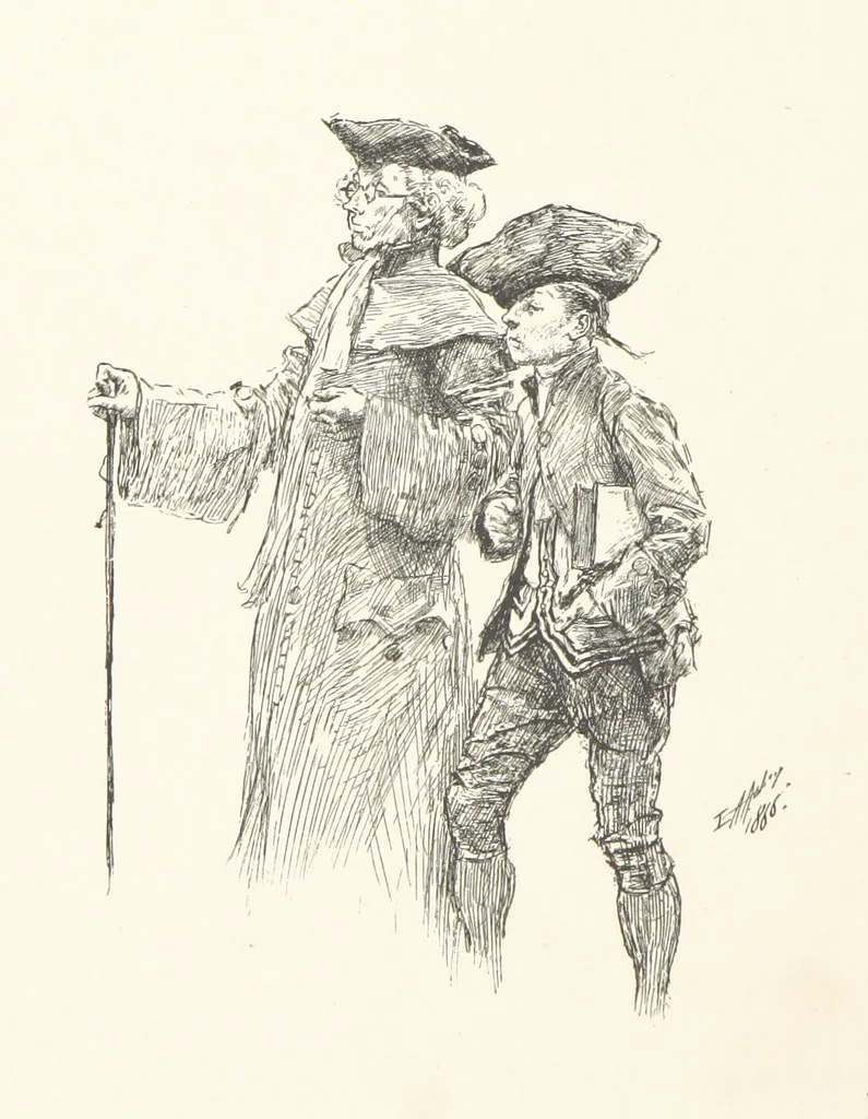 An illustration from Old Songs. With drawings by E. A. Abbey and Alfred Parsons, 1889, leaf 94