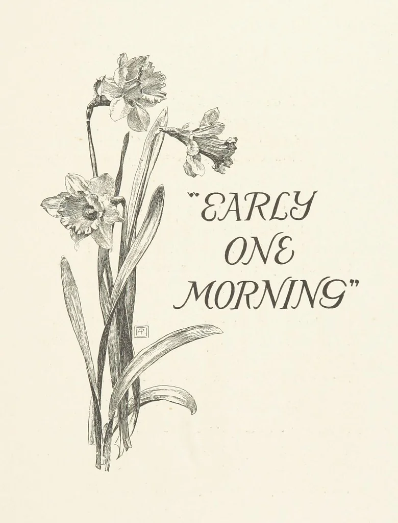 An illustration from Old Songs. With drawings by E. A. Abbey and Alfred Parsons, 1889, leaf 99