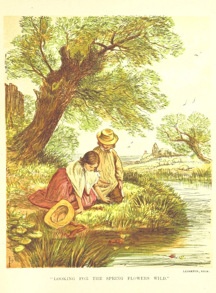 An illustration from Songs for the Little ones at Home. Illustrated ... from designs by eminent artists, 1868, leaf 111