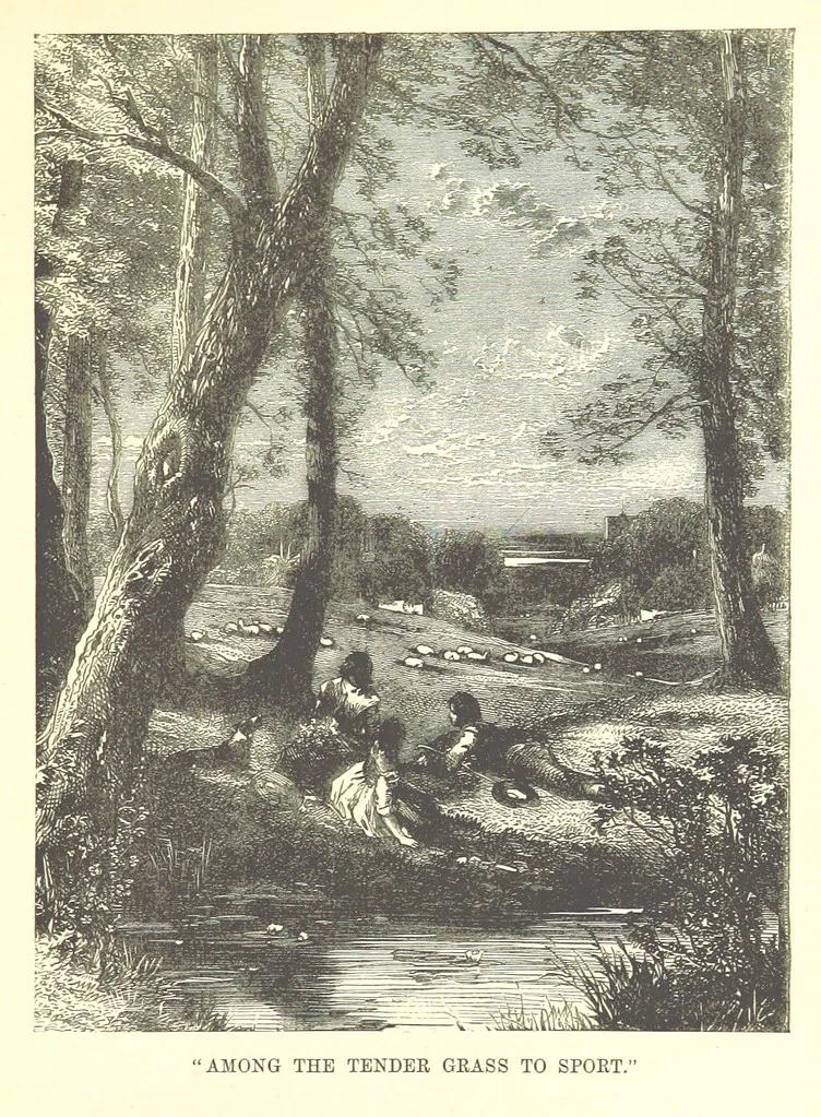 An illustration from Songs for the Little ones at Home. Illustrated ... from designs by eminent artists, 1868, leaf 157