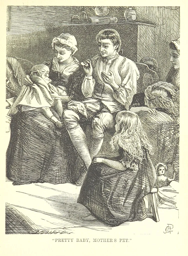 An illustration from Songs for the Little ones at Home. Illustrated ... from designs by eminent artists, 1868, leaf 173