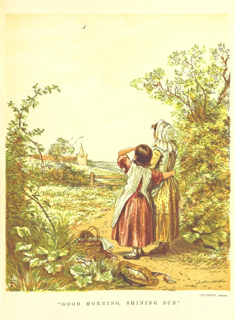 An illustration from Songs for the Little ones at Home. Illustrated ... from designs by eminent artists, 1868, leaf 183
