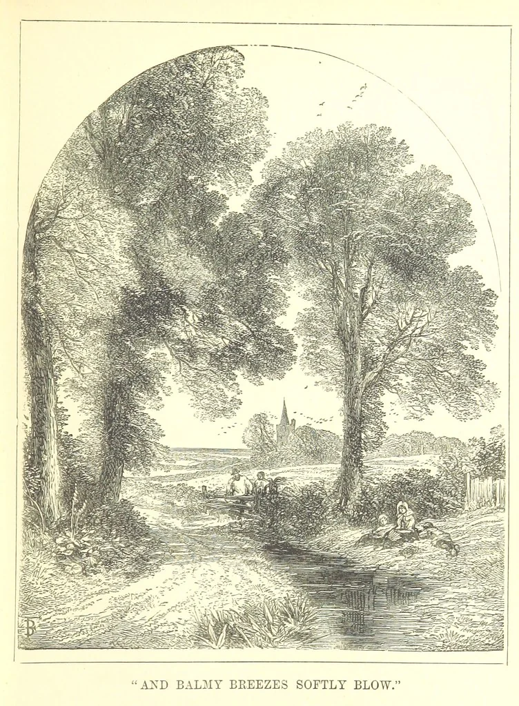 An illustration from Songs for the Little ones at Home. Illustrated ... from designs by eminent artists, 1868, leaf 25