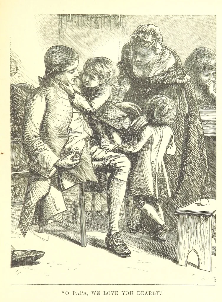 An illustration from Songs for the Little ones at Home. Illustrated ... from designs by eminent artists, 1868, leaf 37