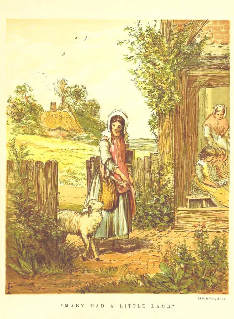 An illustration from Songs for the Little ones at Home. Illustrated ... from designs by eminent artists, 1868, leaf 43