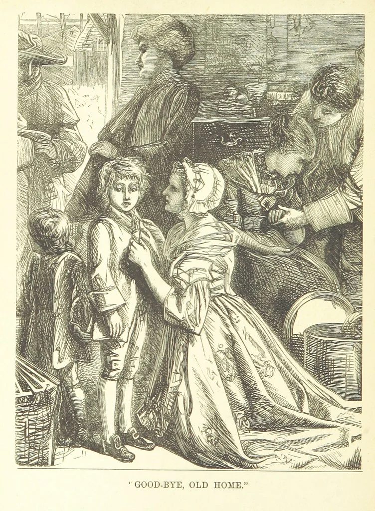 An illustration from Songs for the Little ones at Home. Illustrated ... from designs by eminent artists, 1868, leaf 50