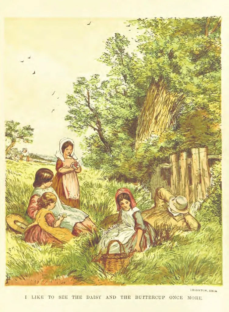An illustration from Songs for the Little ones at Home. Illustrated ... from designs by eminent artists, 1868, leaf 8