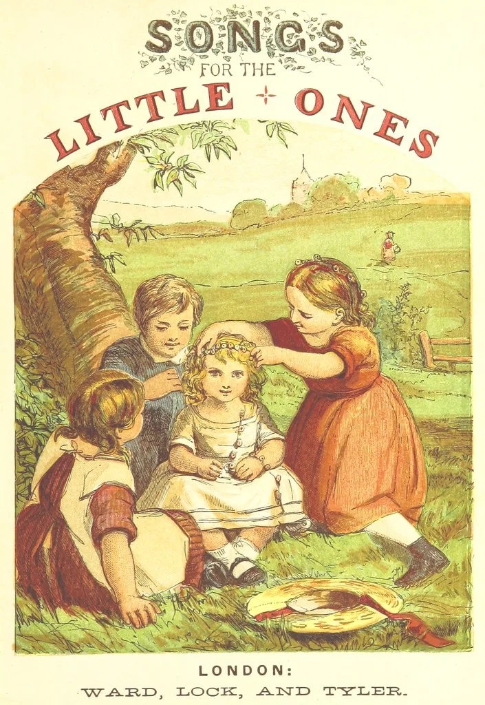 An illustration from Songs for the Little ones at Home. Illustrated ... from designs by eminent artists, 1868, leaf 9