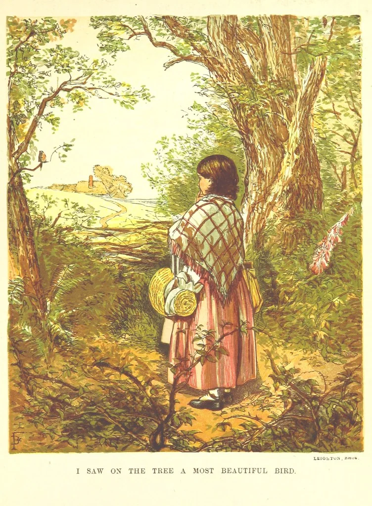 An illustration from Songs for the Little ones at Home. Illustrated ... from designs by eminent artists, 1868, leaf 99