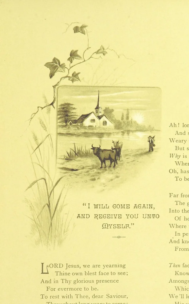 An illustration from Songs of the Dawn: selection from the poems of Horatius Bonar, Charlotte Murray and others, 1887, leaf 13