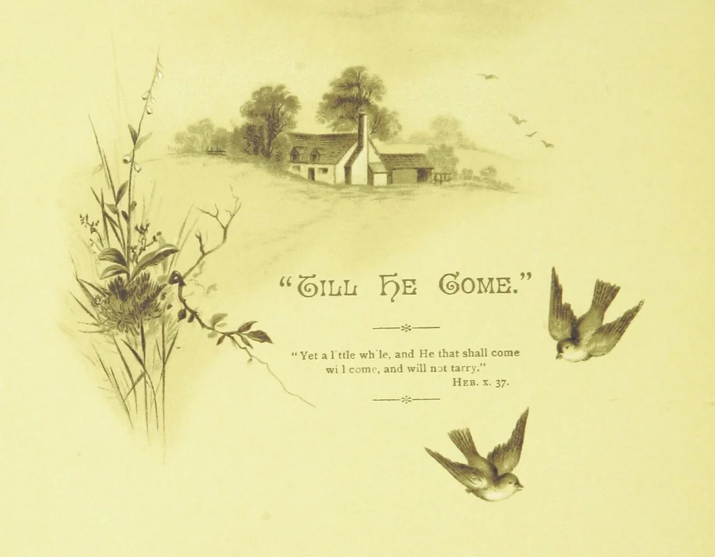 An illustration from Songs of the Dawn: selection from the poems of Horatius Bonar, Charlotte Murray and others, 1887, leaf 16