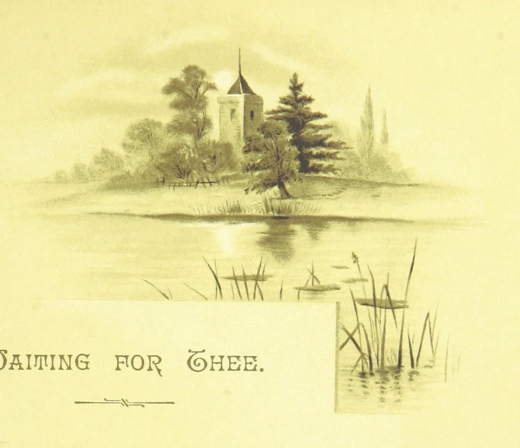 An illustration from Songs of the Dawn: selection from the poems of Horatius Bonar, Charlotte Murray and others, 1887, leaf 17