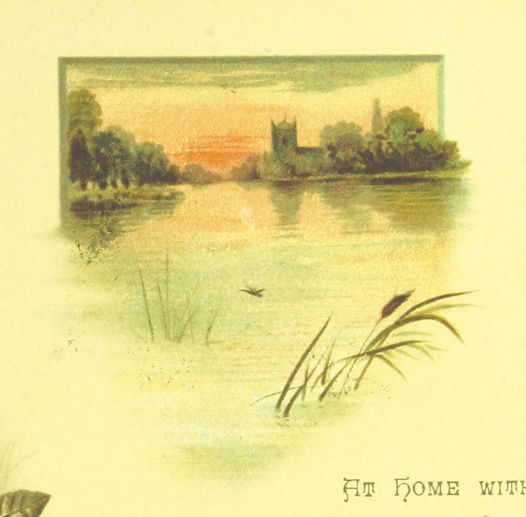 An illustration from Songs of the Dawn: selection from the poems of Horatius Bonar, Charlotte Murray and others, 1887, leaf 23