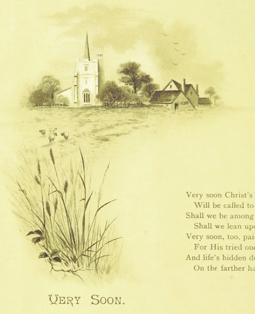An illustration from Songs of the Dawn: selection from the poems of Horatius Bonar, Charlotte Murray and others, 1887, leaf 24