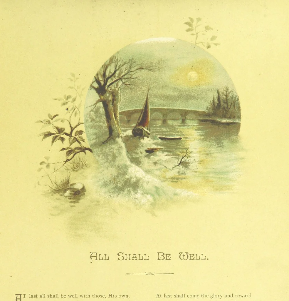 An illustration from Songs of the Dawn: selection from the poems of Horatius Bonar, Charlotte Murray and others, 1887, leaf 31