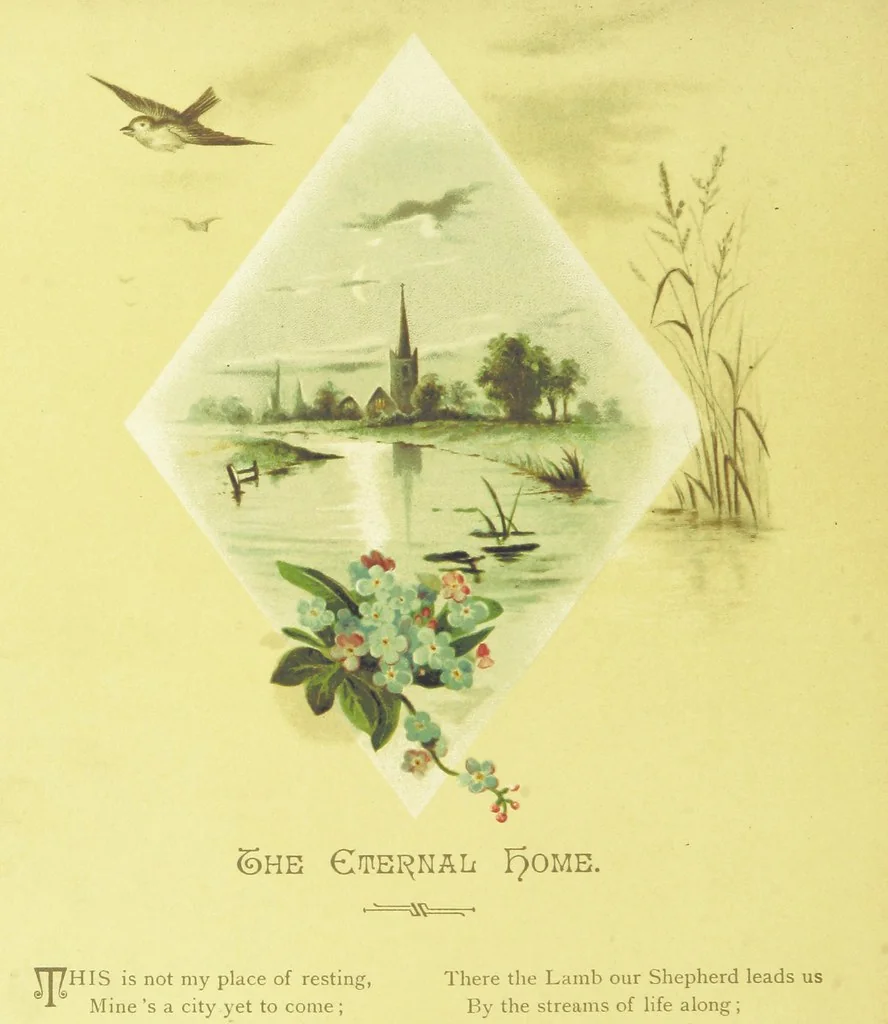An illustration from Songs of the Dawn: selection from the poems of Horatius Bonar, Charlotte Murray and others, 1887, leaf 34