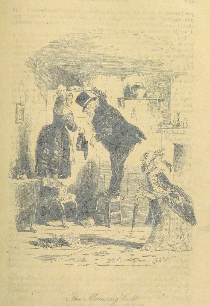 An illustration from Samuel Sowerby: or, doings at Ravensdale Priory. By the author of “Captain Bolis.” Illustrated with ... engravings, by “Phiz.”, 1845, leaf 261