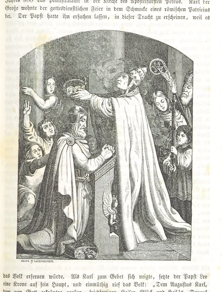 An illustration from Die Geschichte der Deutschen von den ältesten Zeiten bis auf unsere Tage. Zweite Auflage. (Fortgesetzt von M. Wechs.), 1859, leaf 119