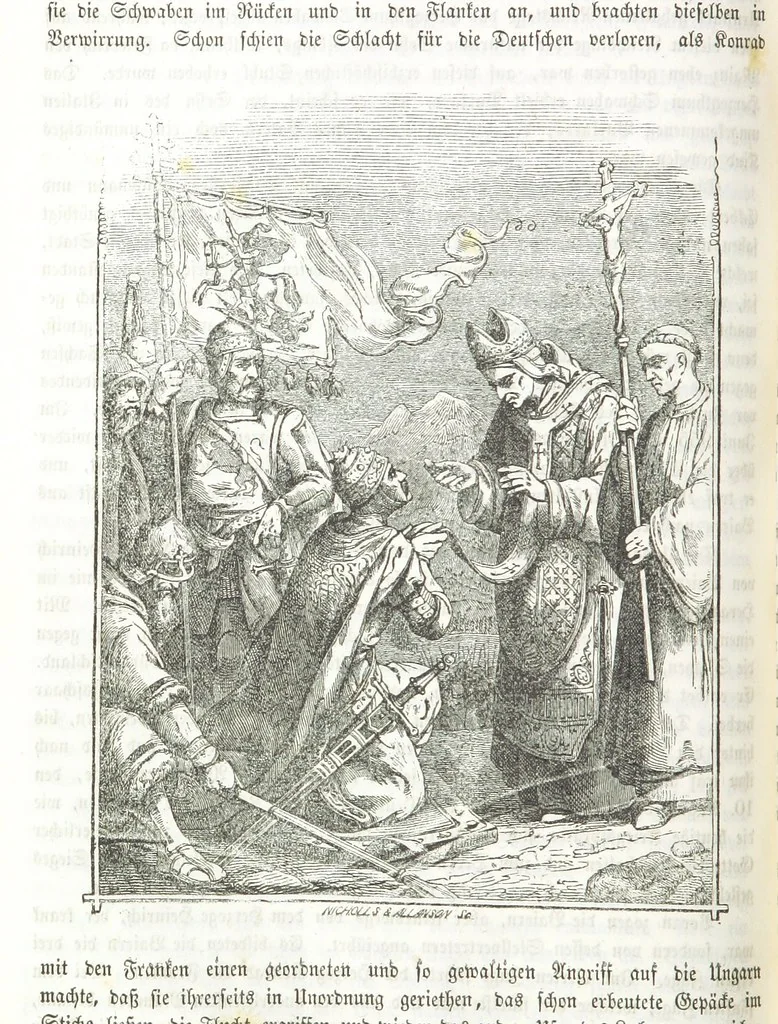 An illustration from Die Geschichte der Deutschen von den ältesten Zeiten bis auf unsere Tage. Zweite Auflage. (Fortgesetzt von M. Wechs.), 1859, leaf 216