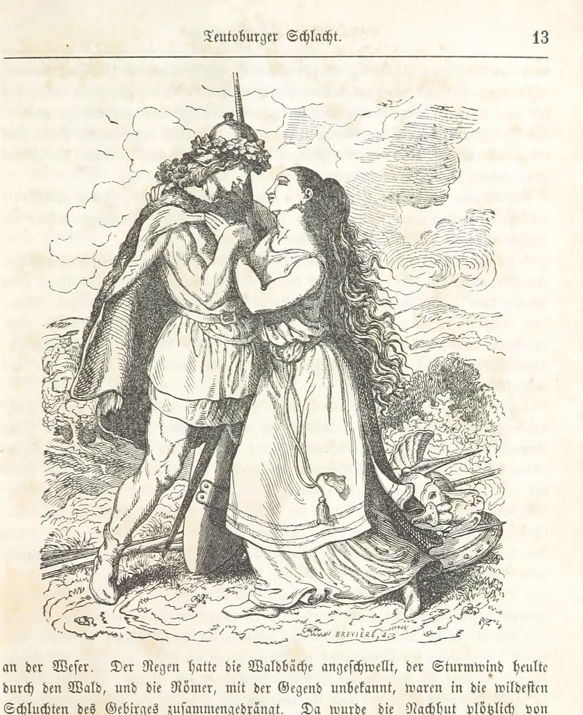 An illustration from Die Geschichte der Deutschen von den ältesten Zeiten bis auf unsere Tage. Zweite Auflage. (Fortgesetzt von M. Wechs.), 1859, leaf 23